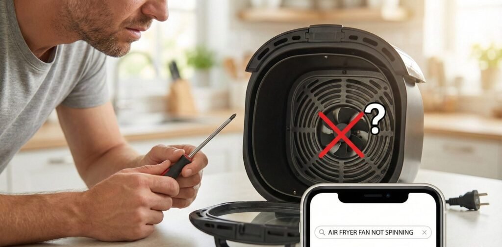 Air fryer fan not spinning