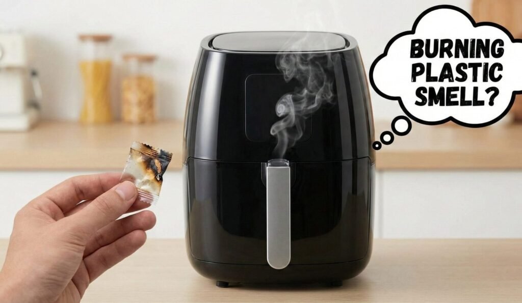 Air fryer smells like burning plastic